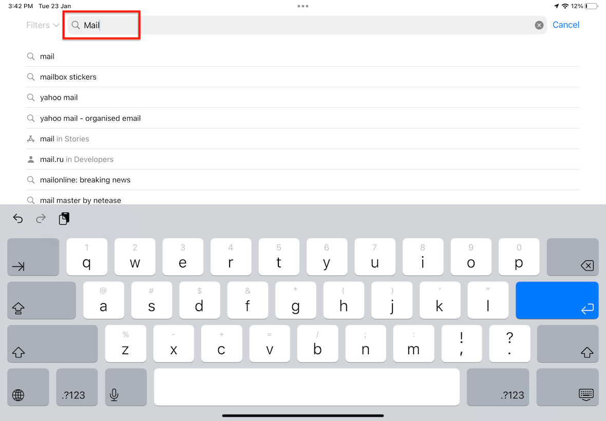app store search