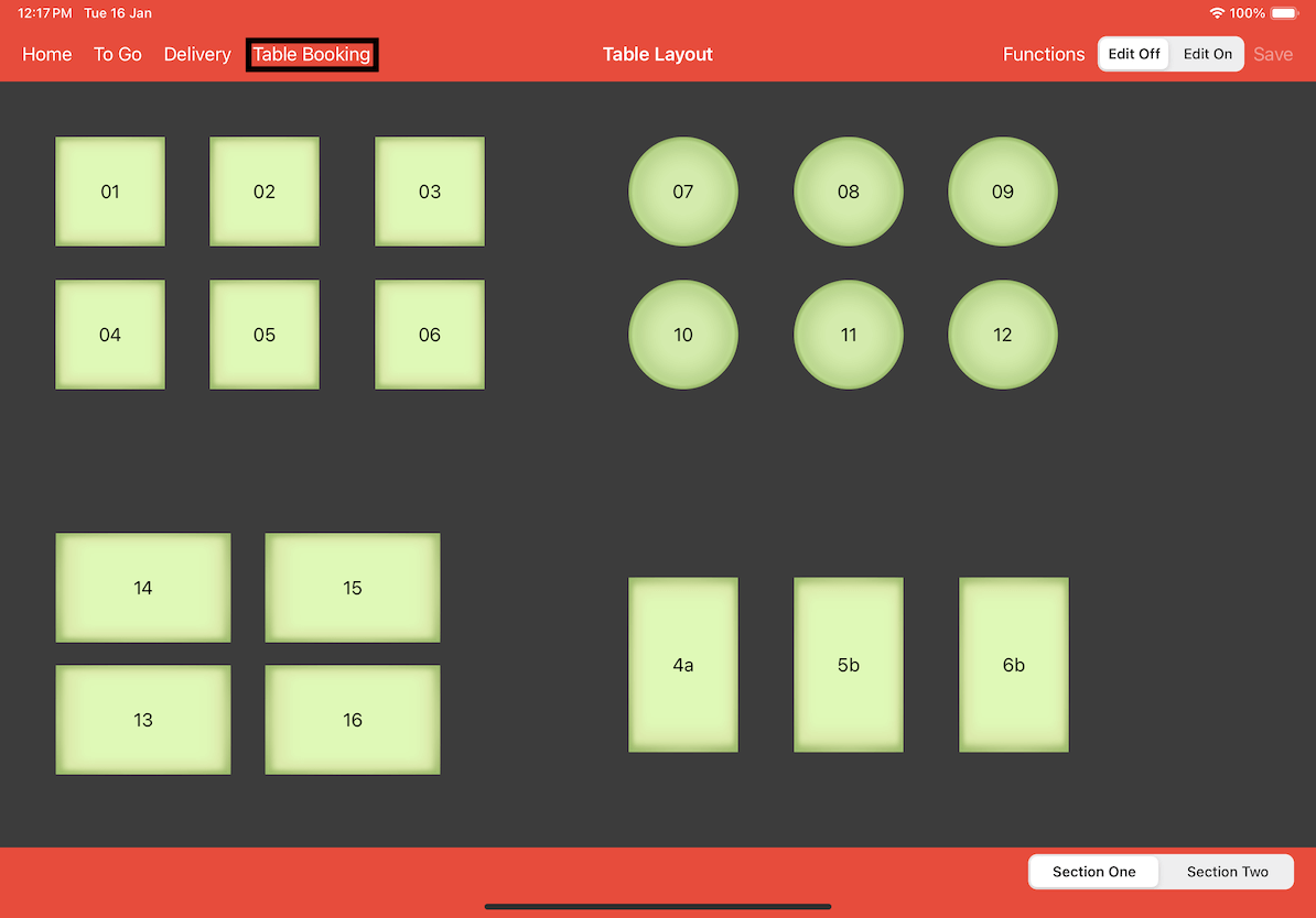 mobi-pos table layout