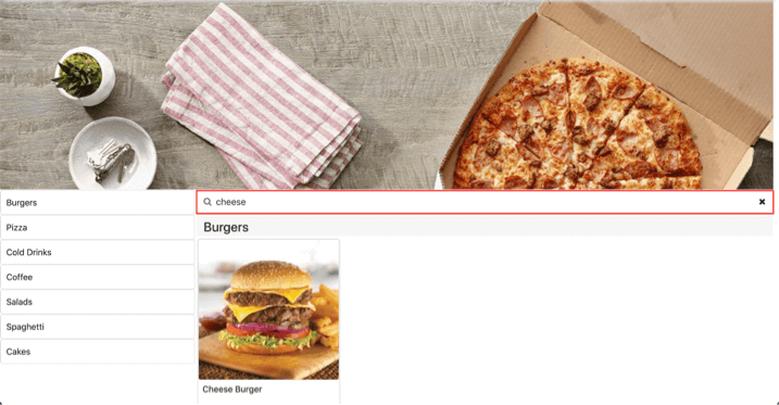 pos online ordering search bar