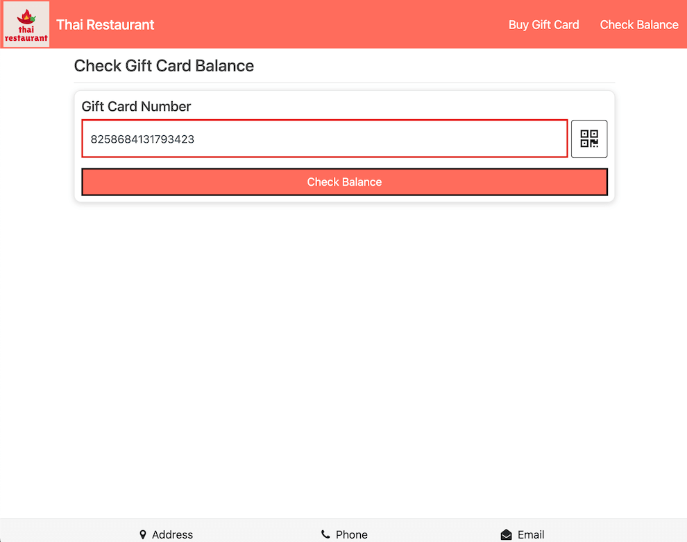 mobipos giftcard store check balance scanning successful 