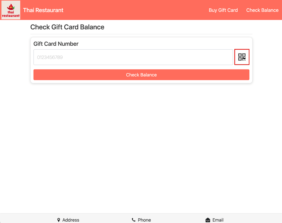 mobipos giftcard store check balance by scanning gift card code 