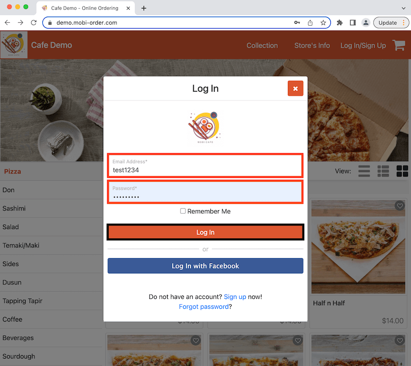 mobipos online store login